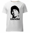 Мужская премиум футболка Eminem face Белый фото
