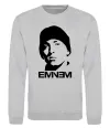 Свитшот Eminem face Серый меланж фото