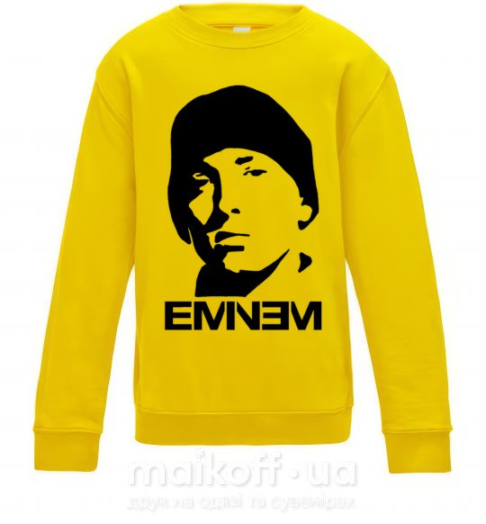 Дитячий світшот Eminem face Сонячно жовтий фото