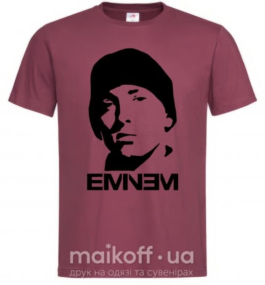Чоловіча футболка Eminem face Бордовий фото