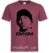 Мужская футболка Eminem face Бордовый фото