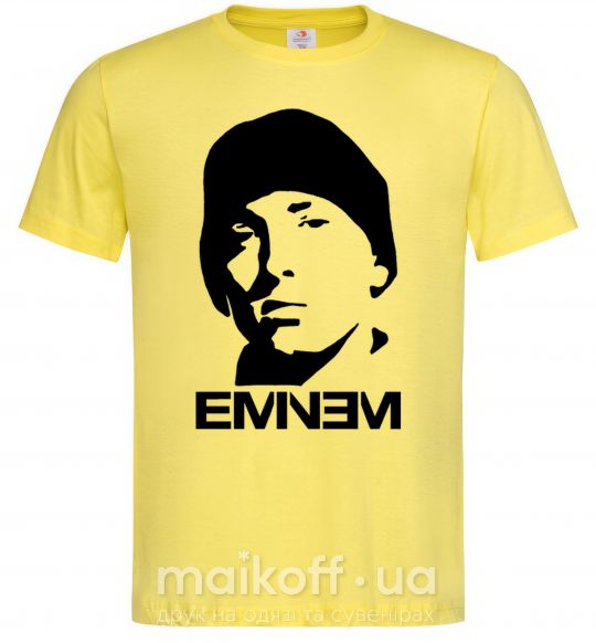 Мужская футболка Eminem face Лимонный фото