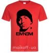 Мужская футболка Eminem face Красный фото