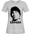 Жіноча футболка Eminem face Сірий фото