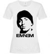 Жіноча футболка Eminem face Білий фото