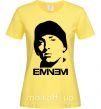Жіноча футболка Eminem face Лимонний фото