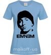 Женская футболка Eminem face Голубой фото