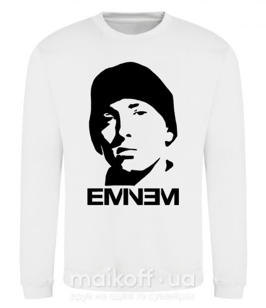 Світшот Eminem face Білий фото