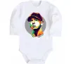 Дитячий бодік Eminem color face Білий фото