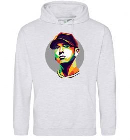 Женская толстовка (худи) Eminem color face Женская толстовка (худи) Eminem color face