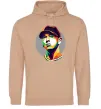Женская толстовка (худи) Eminem color face Песочный Женская толстовка (худи) Eminem color face Песочный фото