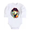 Детский боди Eminem color face Белый фото