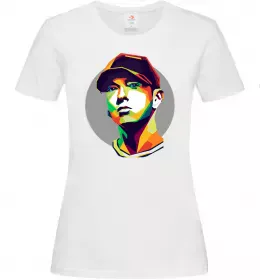 Женская футболка Eminem face Лимонный фото