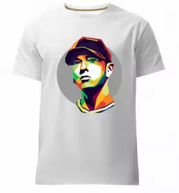 Мужская премиум футболка Slim shady Черный фото