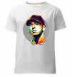 Чоловіча преміум футболка Eminem color face Білий фото