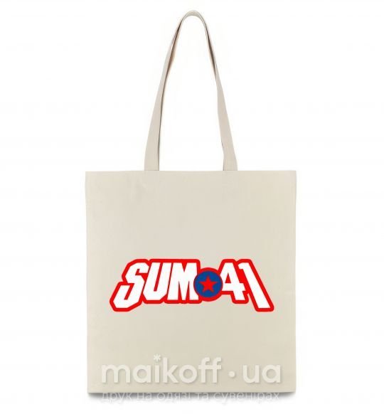 Еко-сумка Sum 41 logo Бежевий фото