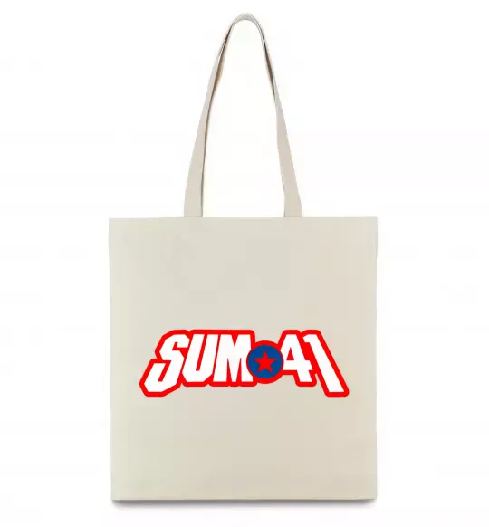Эко-сумка Sum 41 logo Бежевый фото