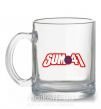 Чашка стеклянная Sum 41 logo Прозрачный фото