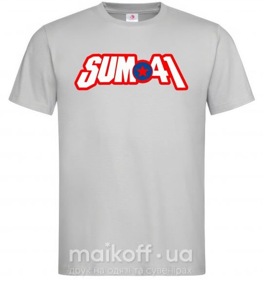 Мужская футболка Sum 41 logo Серый фото