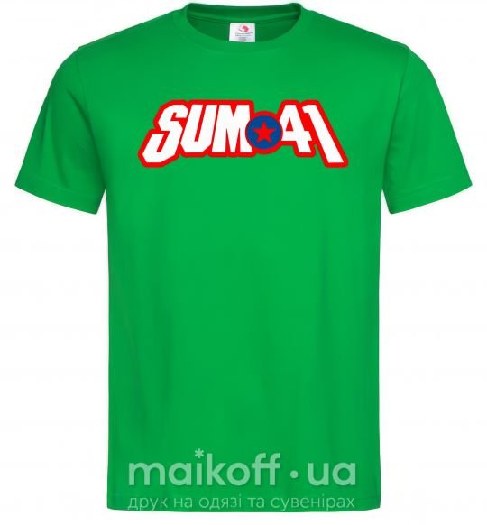 Мужская футболка Sum 41 logo Зеленый фото