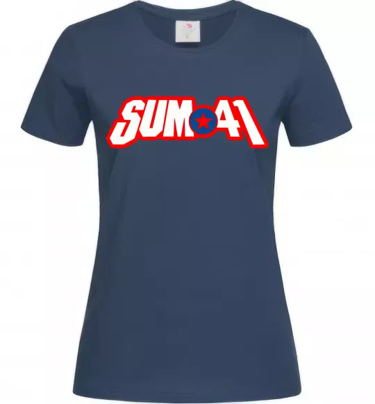 Жіноча футболка Sum 41 logo Темно-синій фото