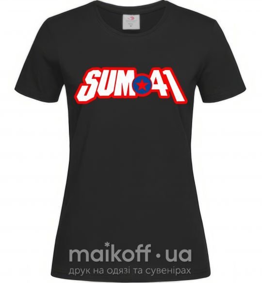 Женская футболка Sum 41 logo Черный фото