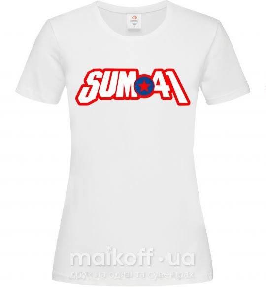 Жіноча футболка Sum 41 logo Білий фото