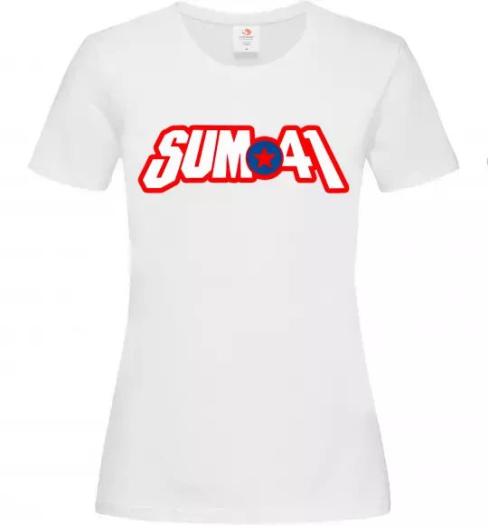 Жіноча футболка Sum 41 logo Білий фото