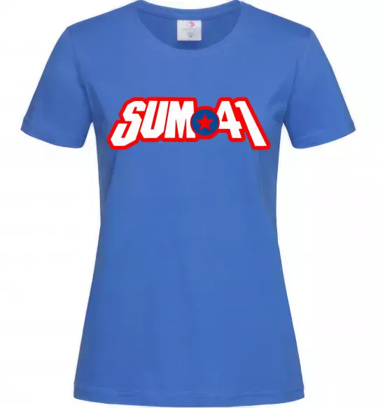 Жіноча футболка Sum 41 logo Яскраво-синій фото