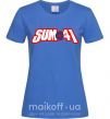 Жіноча футболка Sum 41 logo Яскраво-синій фото