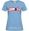 Женская футболка Sum 41 logo Голубой фото