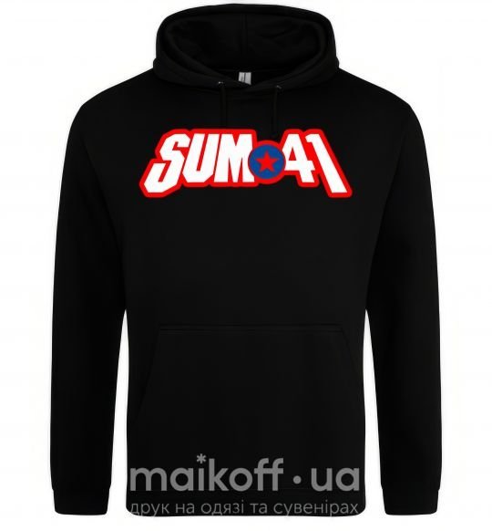 Мужская толстовка (худи) Sum 41 logo Черный фото