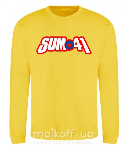 Світшот Sum 41 logo Сонячно жовтий фото