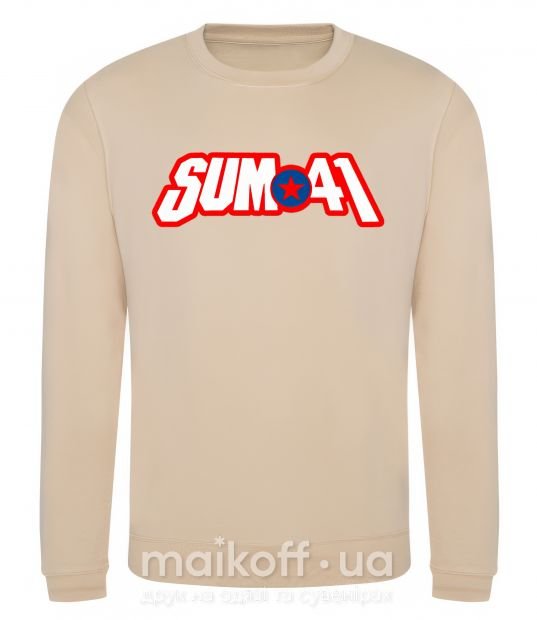 Свитшот Sum 41 logo Песочный фото
