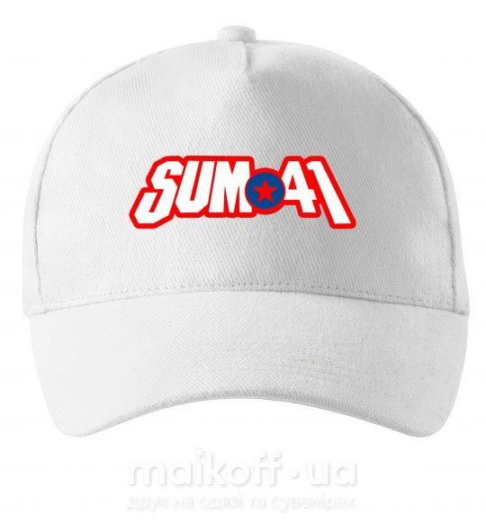 Кепка Sum 41 logo Білий фото