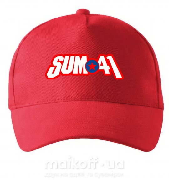 Кепка Sum 41 logo Червоний фото