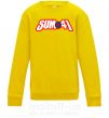 Детский Свитшот Sum 41 logo Солнечно желтый фото