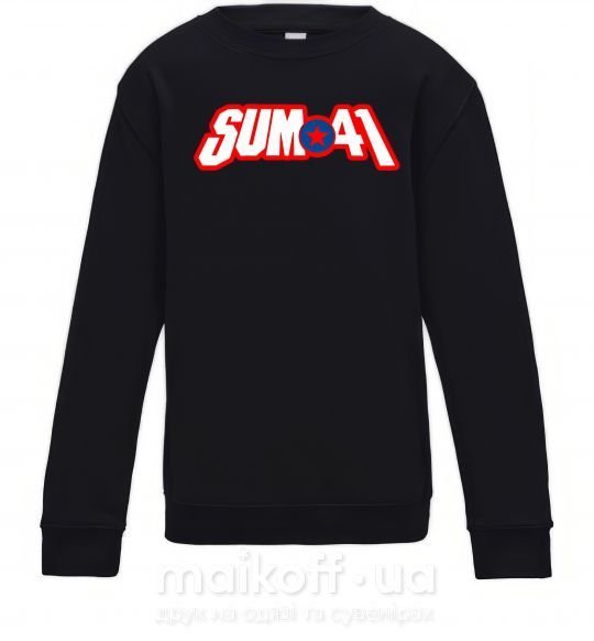 Детский Свитшот Sum 41 logo Черный фото