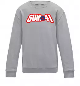 Дитячий світшот Sum 41 logo Сірий меланж фото