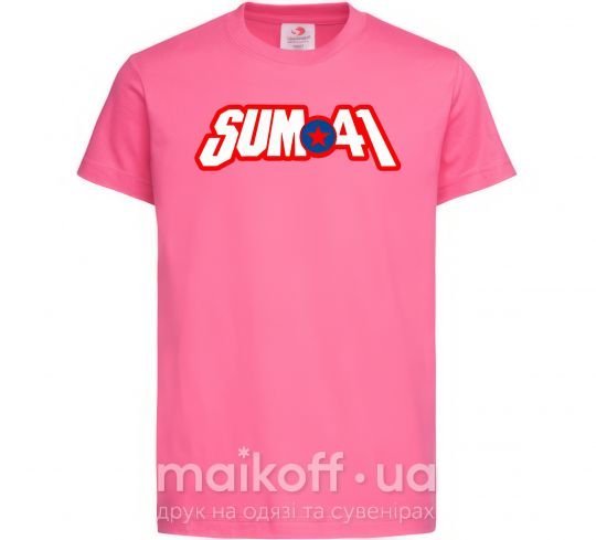 Детская футболка Sum 41 logo Ярко-розовый фото