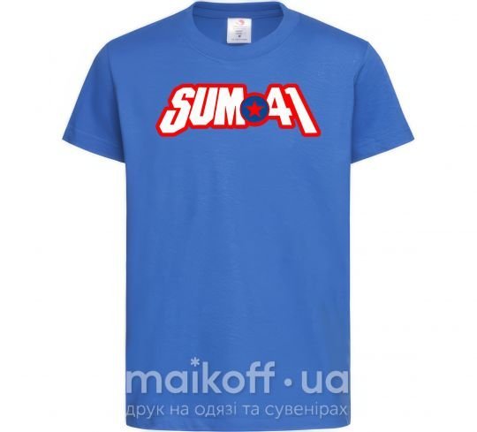 Детская футболка Sum 41 logo Ярко-синий фото