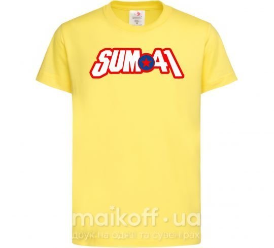 Дитяча футболка Sum 41 logo Лимонний фото