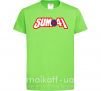 Дитяча футболка Sum 41 logo Лаймовий фото