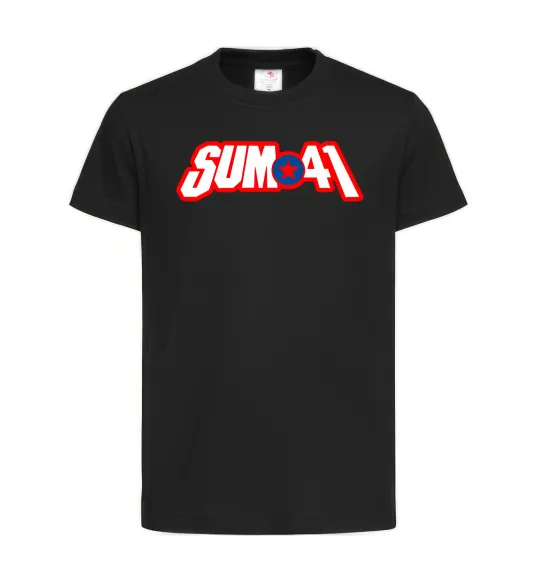 Детская футболка Sum 41 logo Черный фото