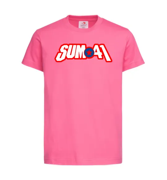 Детская футболка Sum 41 logo Ярко-розовый фото