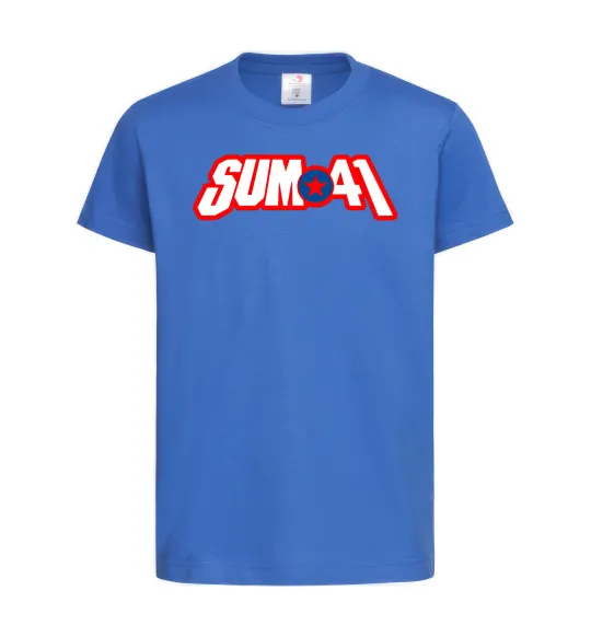 Детская футболка Sum 41 logo Ярко-синий фото
