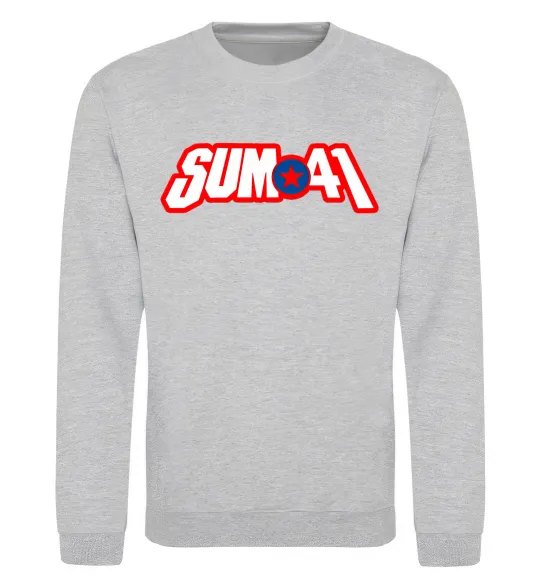 Свитшот Sum 41 logo Серый меланж фото