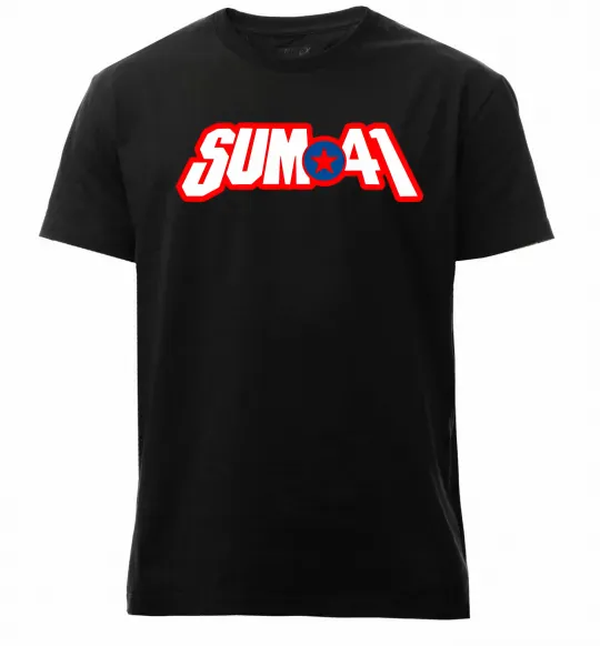 Чоловіча преміум футболка Sum 41 logo Чорний фото