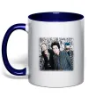 Чашка с цветной ручкой Green Day group Глубокий темно-синий Чашка с цветной ручкой Green Day group Глубокий темно-синий фото