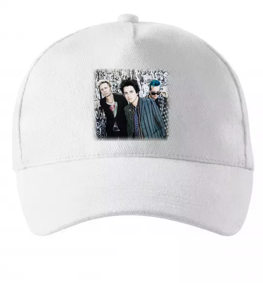 Кепка Green Day group Білий фото